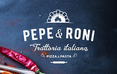 Pepe&Roni. Italian Restaurant. Brand identity.