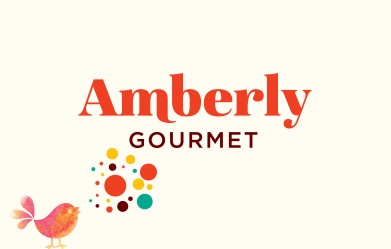 Amberly Gourmet. Brand identity, packaging.
